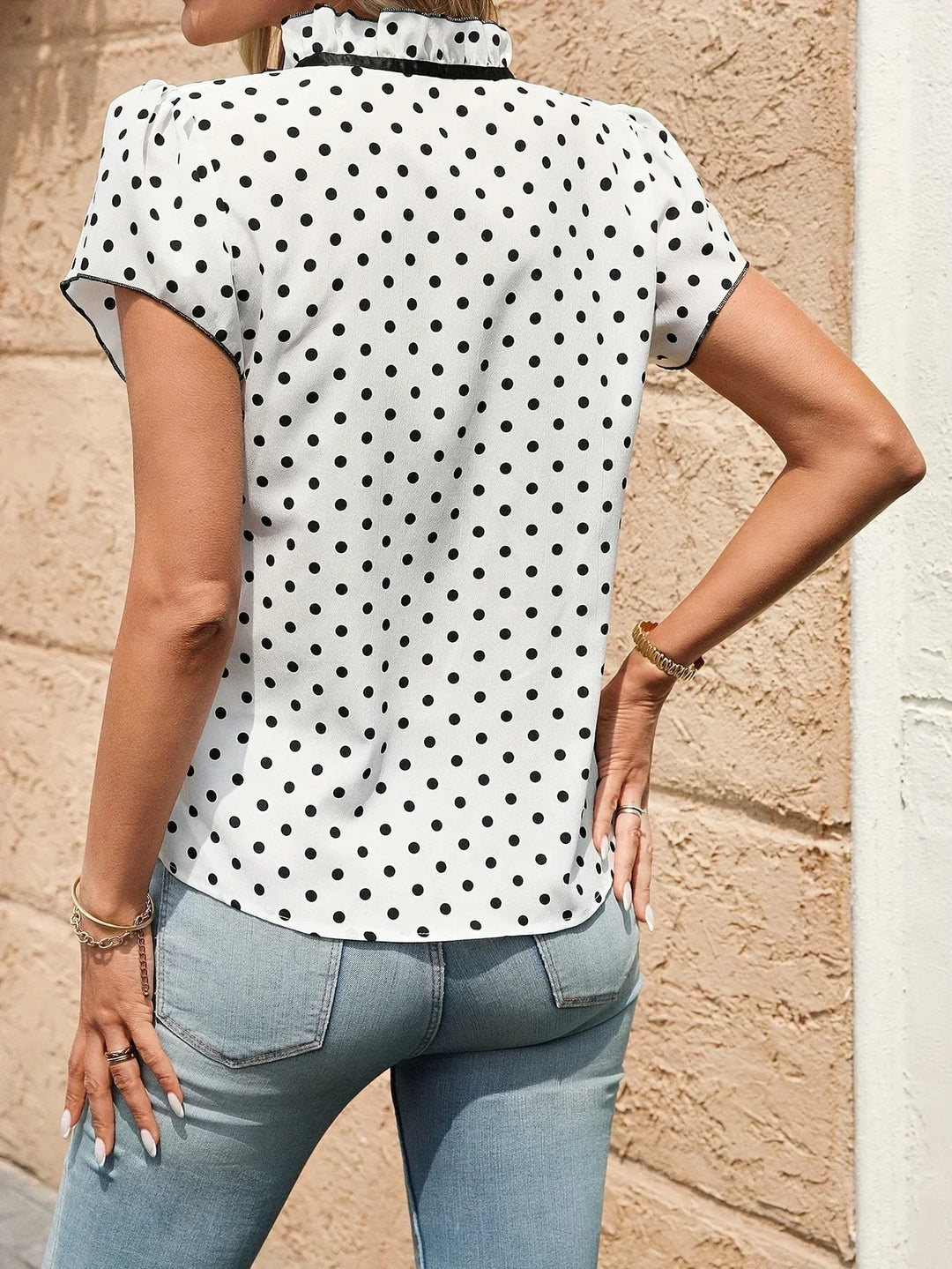 ROSEMARY | ELEGANT FLUTTER SLEEVES BLOUSE