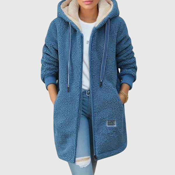 Elowen | Warm Fleece Hoodie Coat