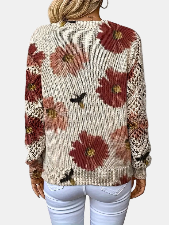 Amelie – Elegant Floral Cardigan for Women