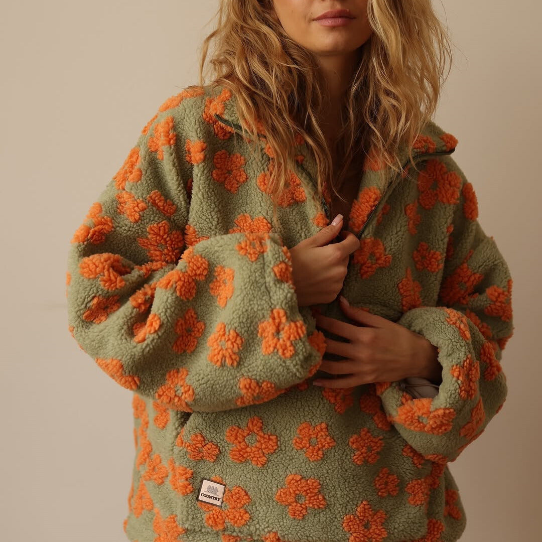 Maribel | Cozy Floral Fleece
