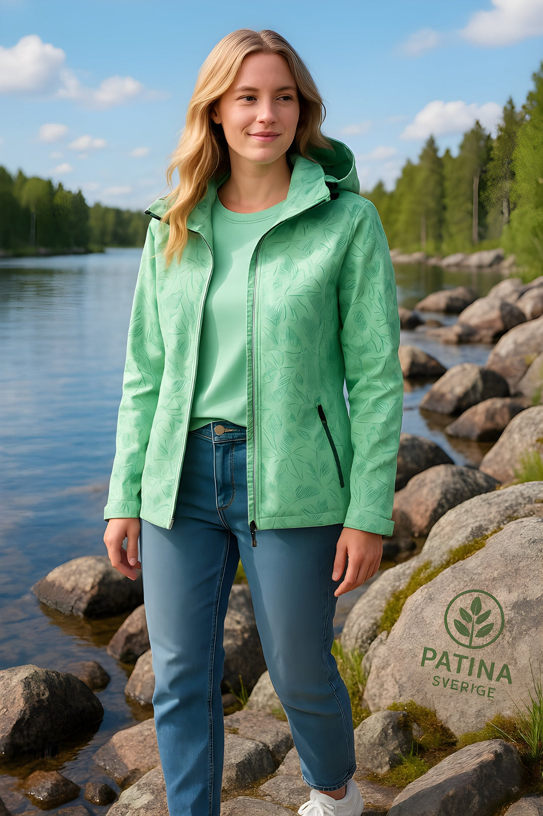 Evelyn | Botanical Windbreaker Jacket