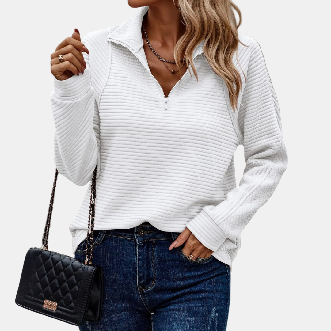 Maevira Half-Zip Pullover – Stylish & Comfortable Top