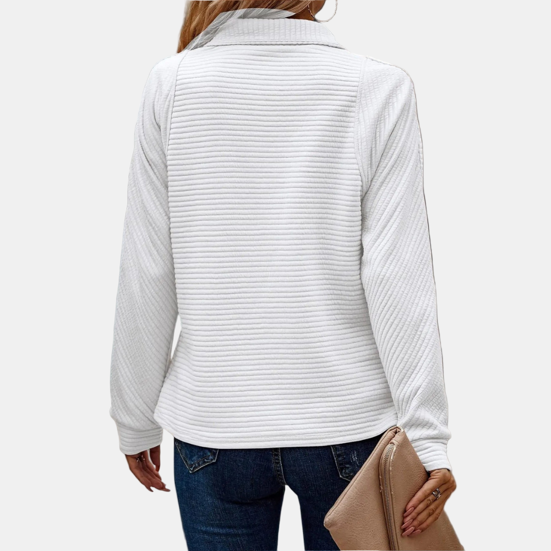 Maevira Half-Zip Pullover – Stylish & Comfortable Top