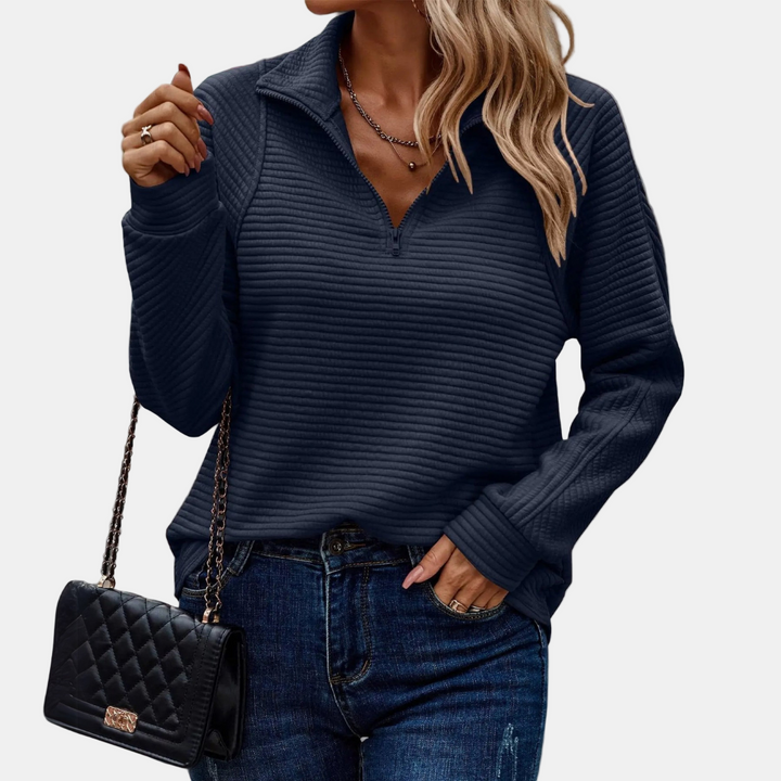 Maevira Half-Zip Pullover – Stylish & Comfortable Top