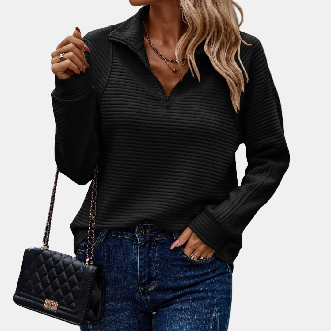 Maevira Half-Zip Pullover – Stylish & Comfortable Top