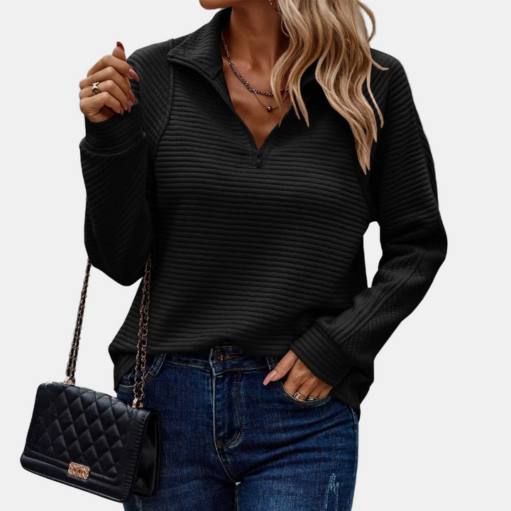 Maevira Half-Zip Pullover – Stylish & Comfortable Top