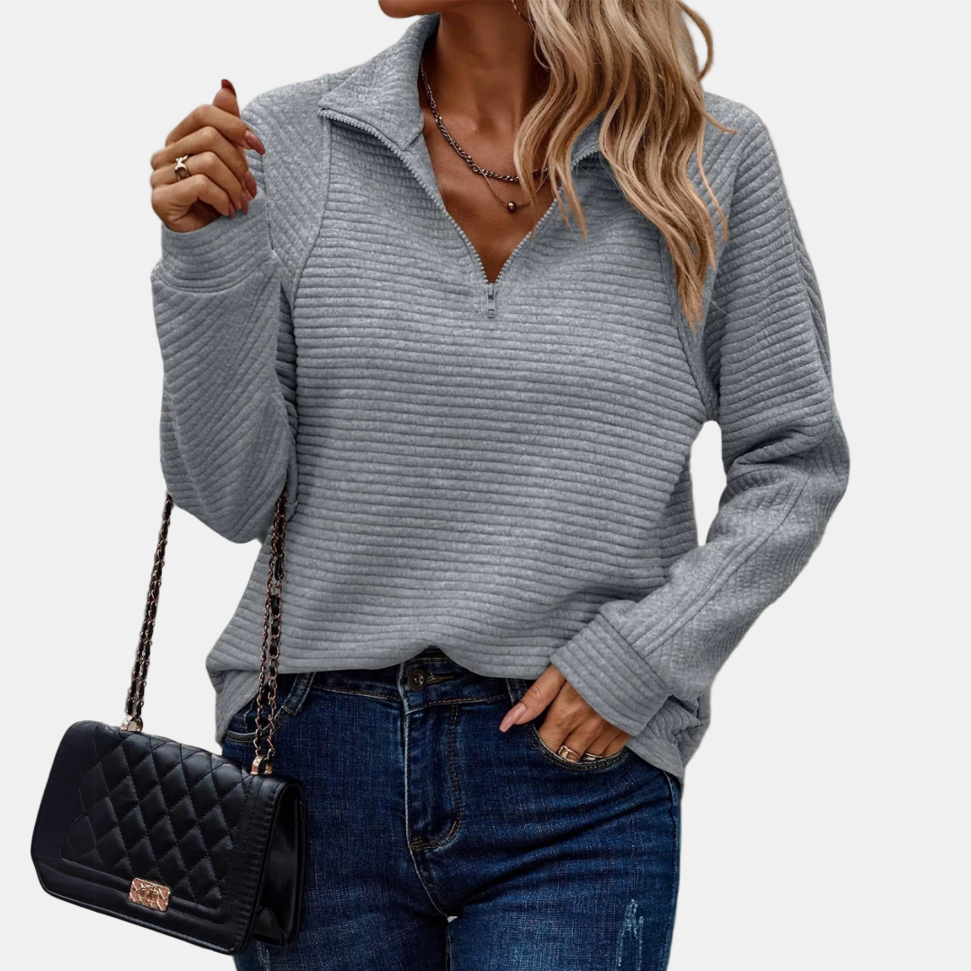 Maevira Half-Zip Pullover – Stylish & Comfortable Top