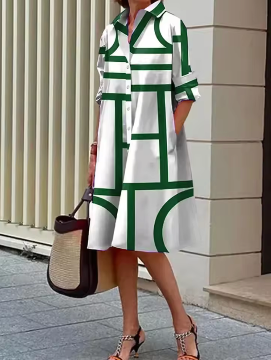 Celeste™ – Chic Blue Geometric Midi Dress

Celeste™ – Chic Blue Geometric Midi Dress