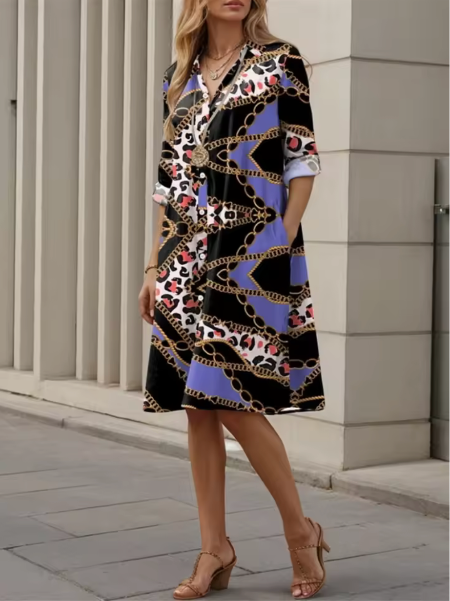 Celeste™ – Chic Blue Geometric Midi Dress

Celeste™ – Chic Blue Geometric Midi Dress