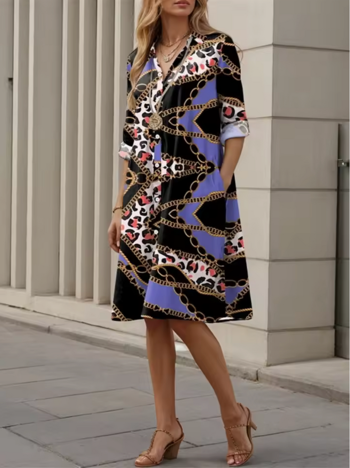 Celeste™ – Chic Blue Geometric Midi Dress

Celeste™ – Chic Blue Geometric Midi Dress