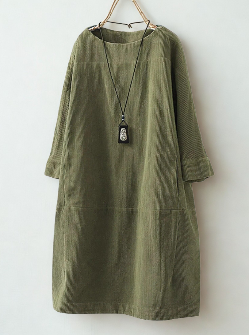 Marivelle™ Classic Cord Tunic - Chic & Timeless