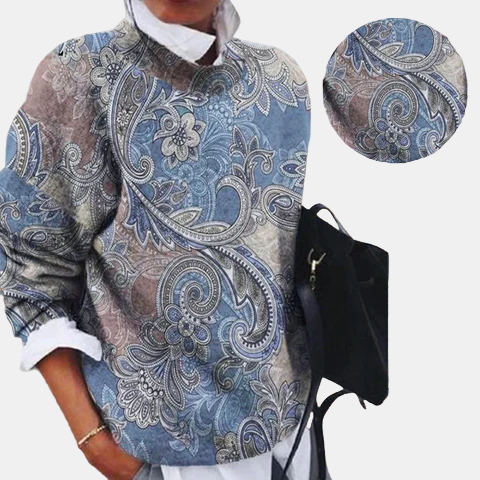 Kryssandra Printed Pullover – Cozy & Trendy Sweater