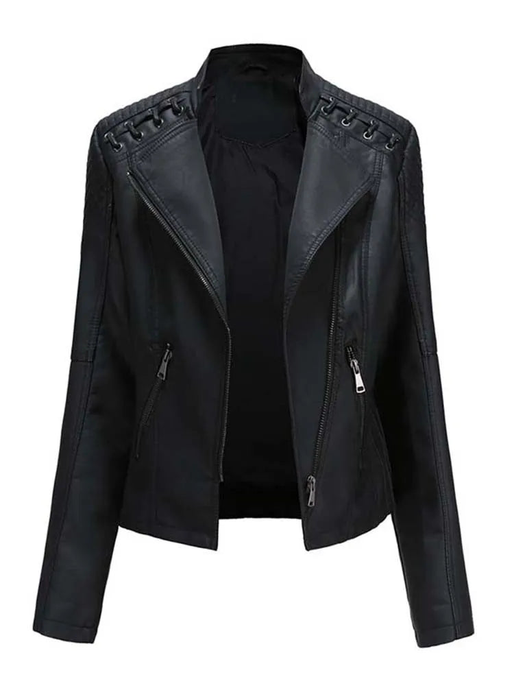 Eliza | Elegant Leather Jacket