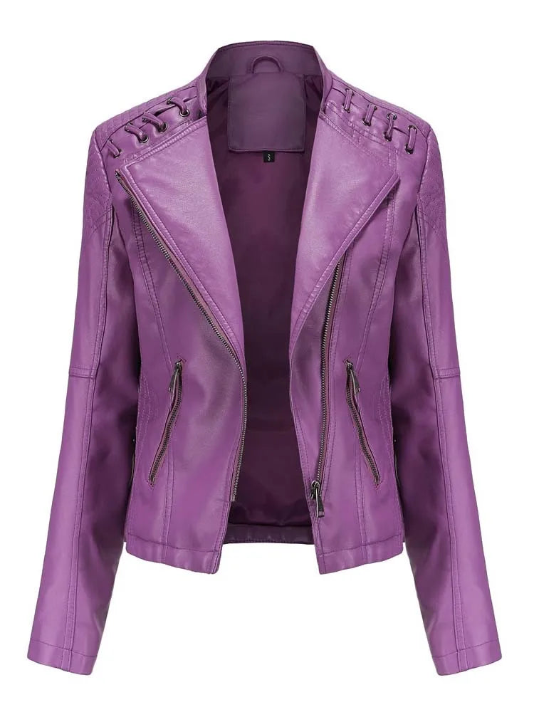 Eliza | Elegant Leather Jacket