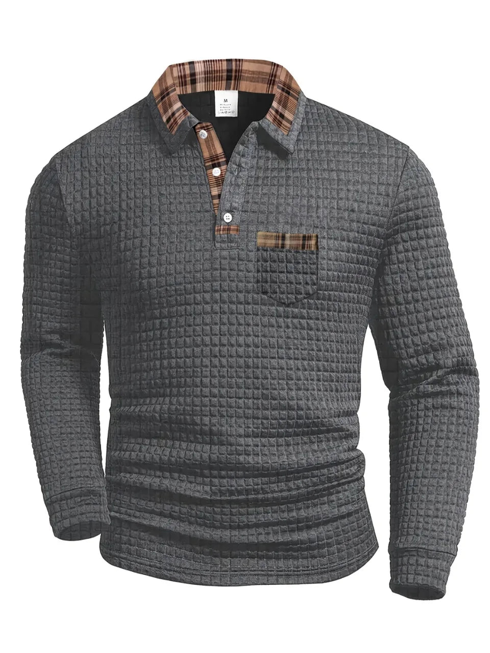 Henrik | Checkered Long-Sleeve Polo