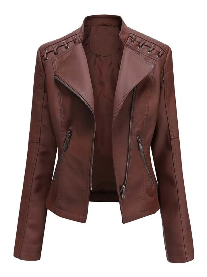 Eliza | Elegant Leather Jacket