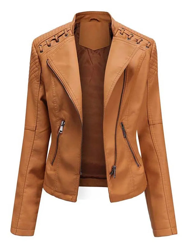 Eliza | Elegant Leather Jacket