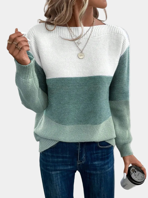 Chic Ombre Knit Sweater – Stylish & Cozy