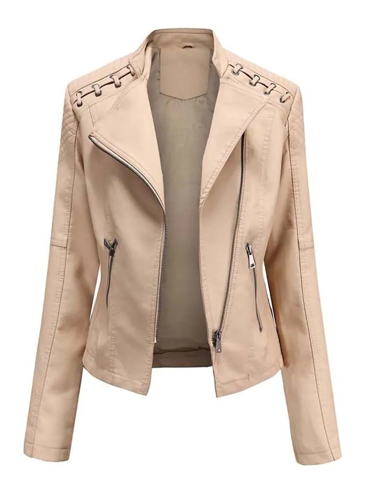 Eliza | Elegant Leather Jacket
