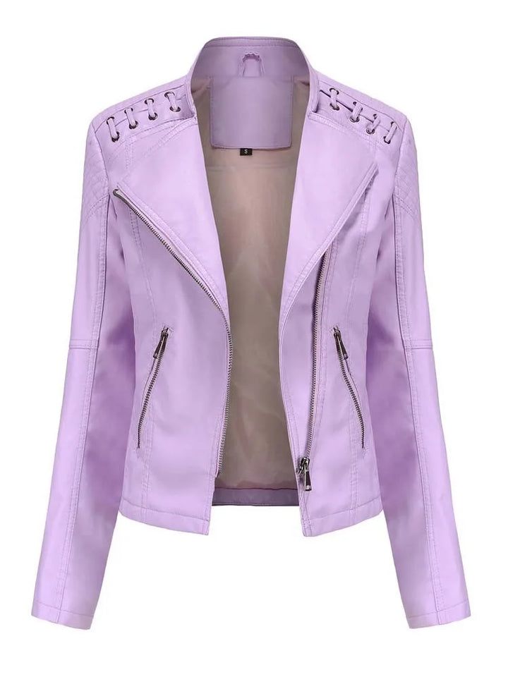 Eliza | Elegant Leather Jacket