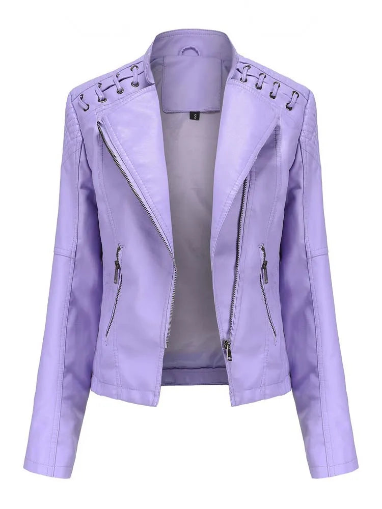 Eliza | Elegant Leather Jacket