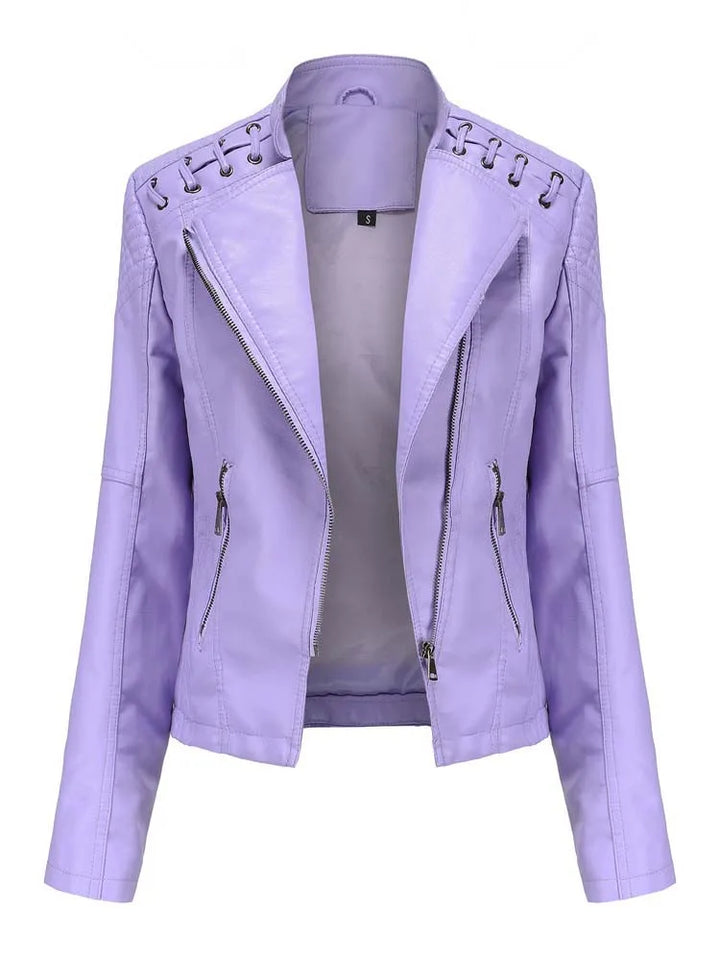Eliza | Elegant Leather Jacket