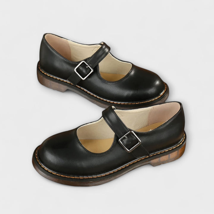 ASTRID | ELEGANT STRAPPED LEATHER SHOES