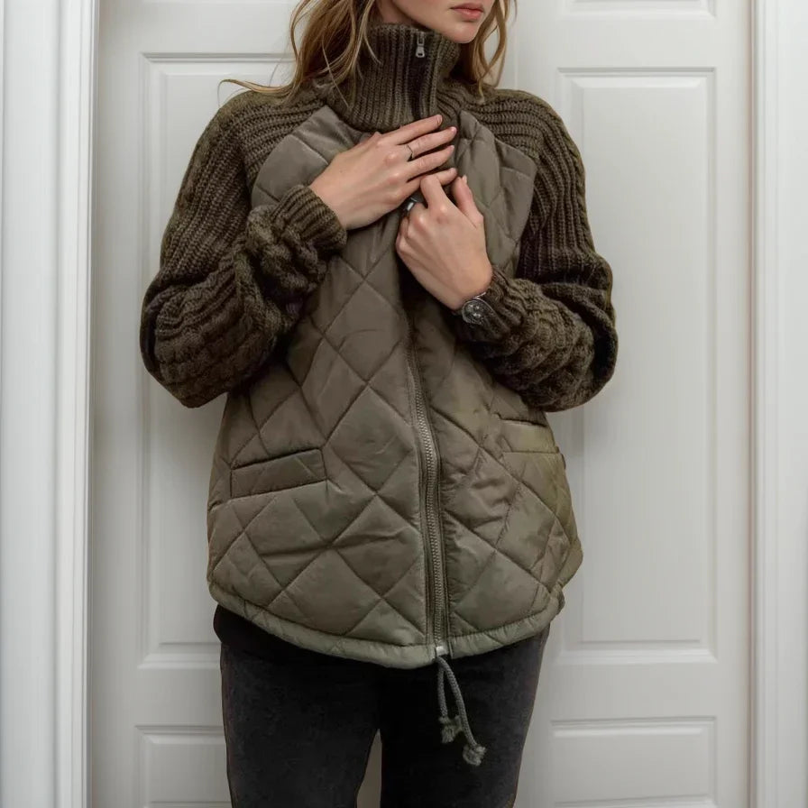 Norwegian Soft™ Quilted Jacket – Cozy Knit Accents