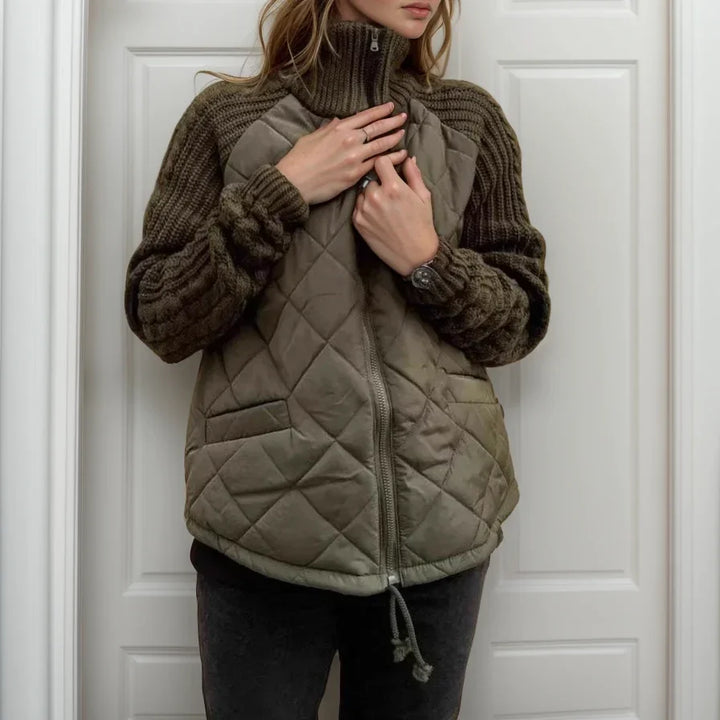 Norwegian Soft™ Quilted Jacket – Cozy Knit Accents