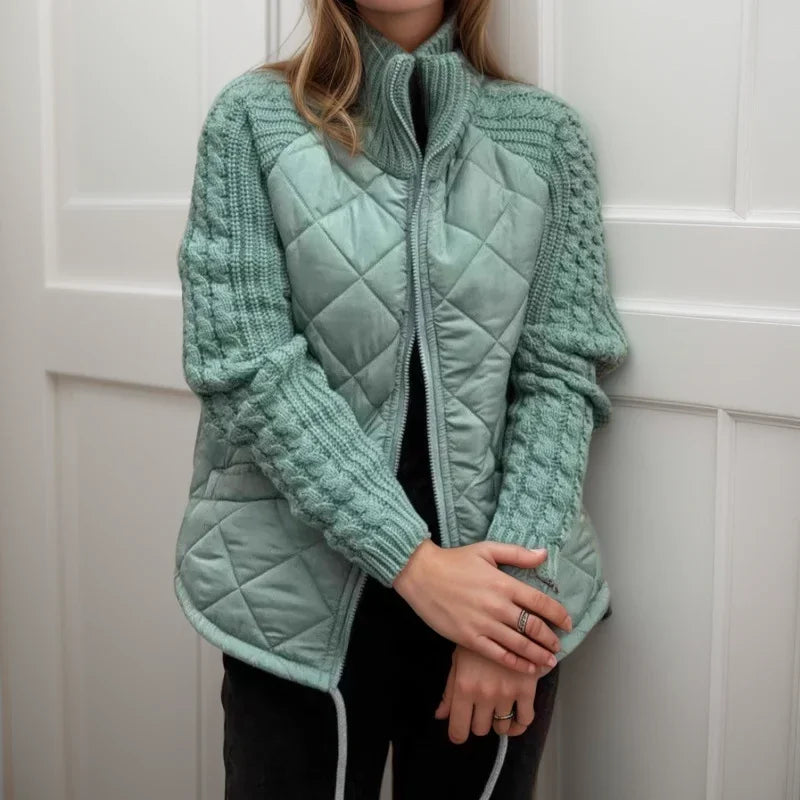 Norwegian Soft™ Quilted Jacket – Cozy Knit Accents