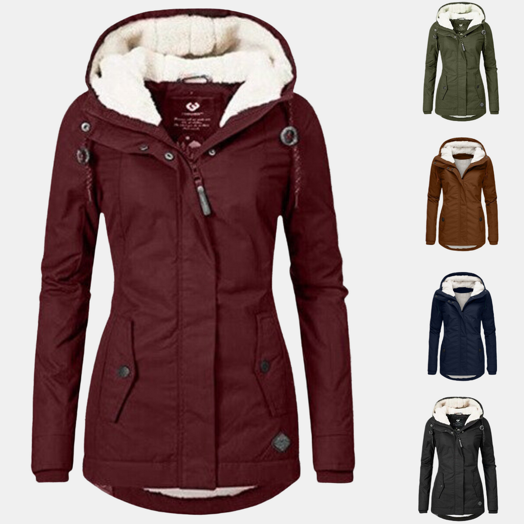 Penelope Sherpa Hoodie Coat – Warm & Cozy Comfort