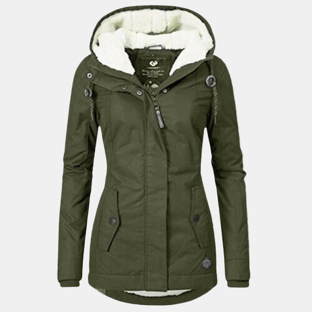 Penelope Sherpa Hoodie Coat – Warm & Cozy Comfort