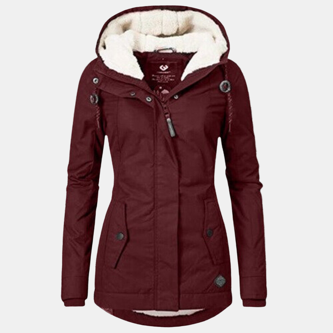 Penelope Sherpa Hoodie Coat – Warm & Cozy Comfort