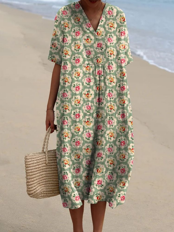 Women's Vintage Floral Dress – Comfortable & Flowy

Women's Vintage Floral Dress – Comfortable and Flowy