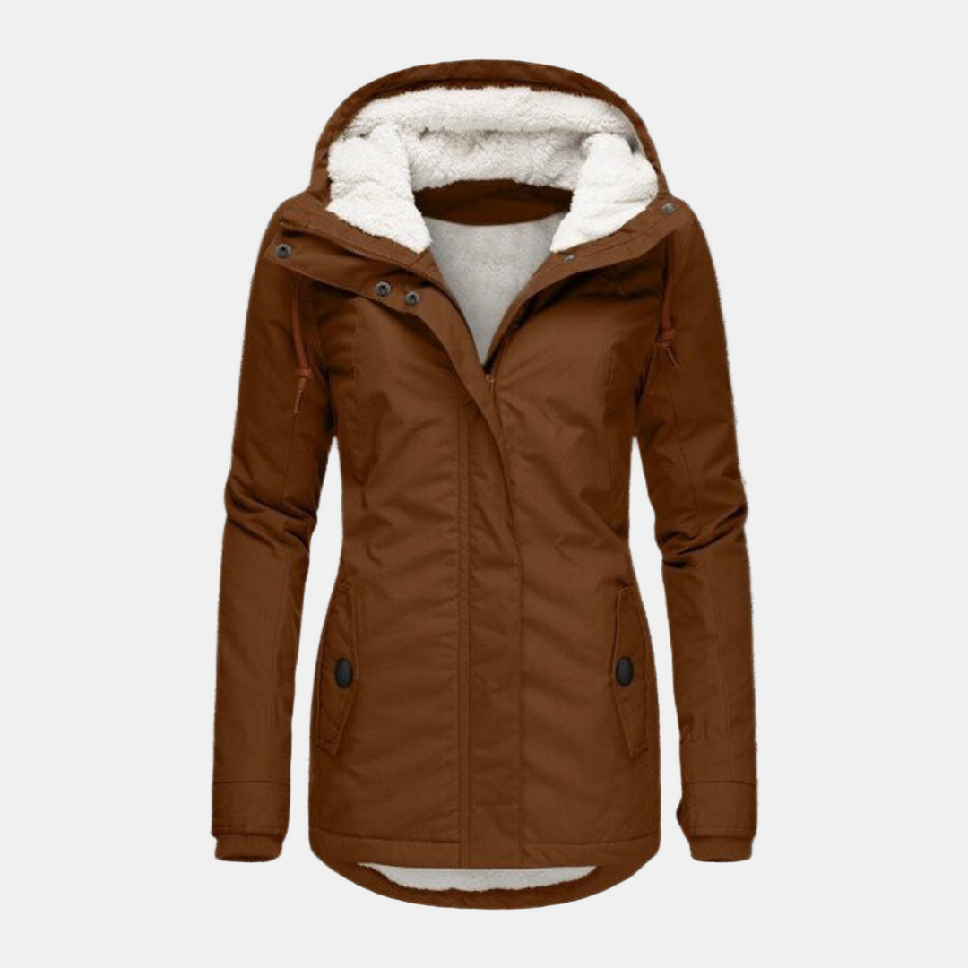 Penelope Sherpa Hoodie Coat – Warm & Cozy Comfort