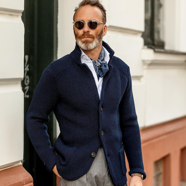 Callum | Classic Knit Cardigan