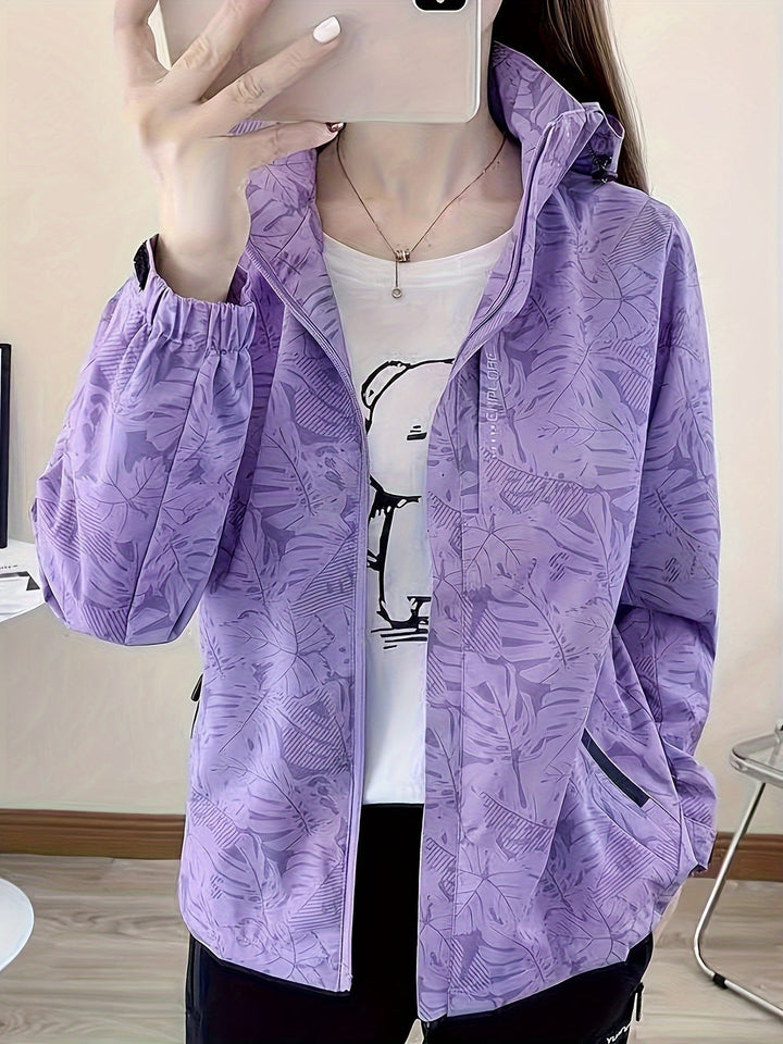 Evelyn | Botanical Windbreaker Jacket