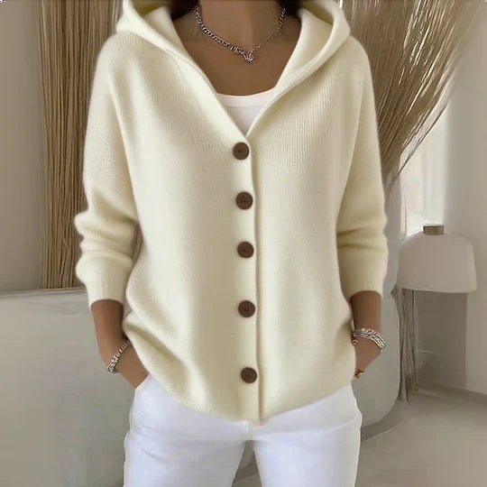 Claire | Cozy Knit Hooded Cardigan