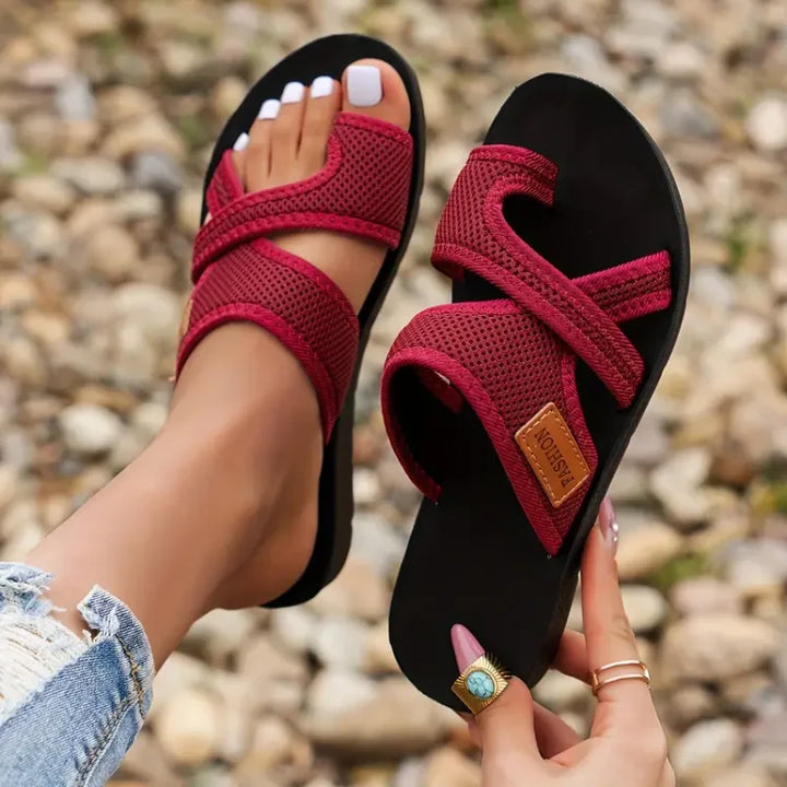 Claudique™ Elegant Mesh Sandals – Chic & Comfortable