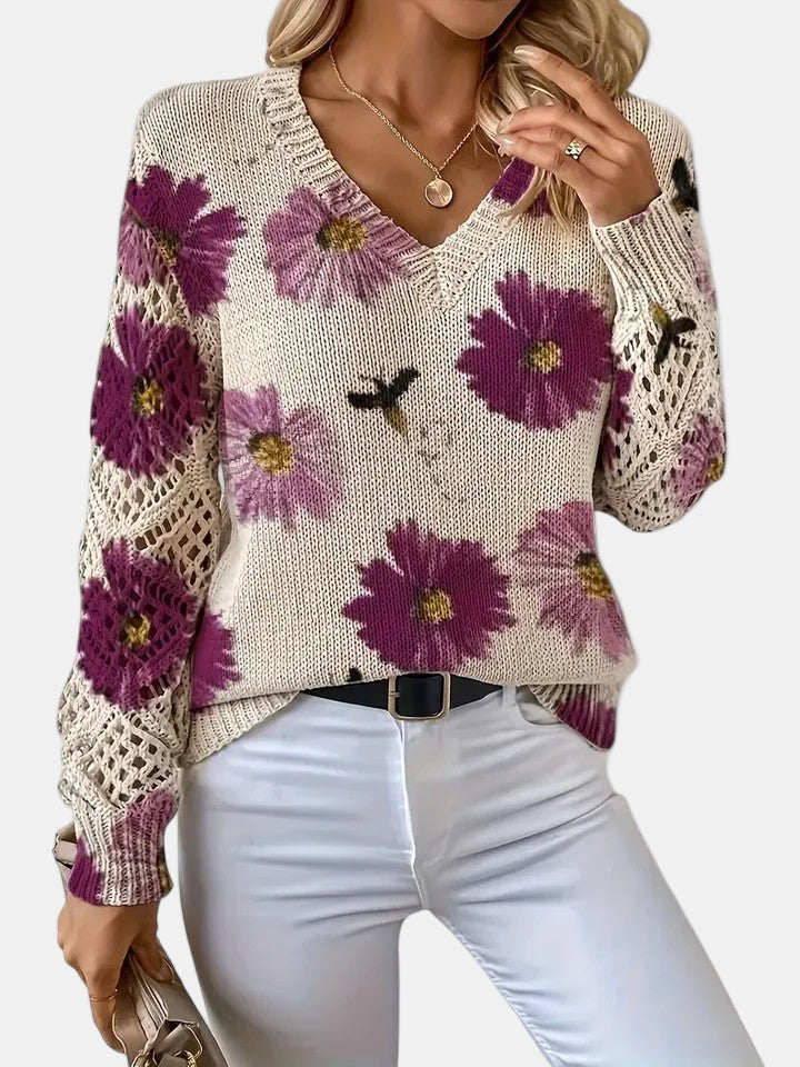 Amelie – Elegant Floral Cardigan for Women