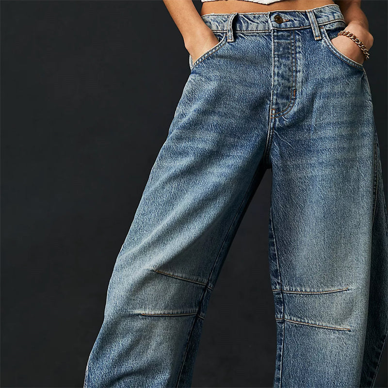 Stylish Wide-Leg Jeans – Trendy & Chic