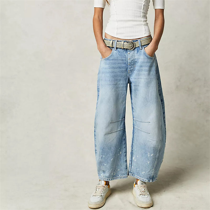 Stylish Wide-Leg Jeans – Trendy & Chic