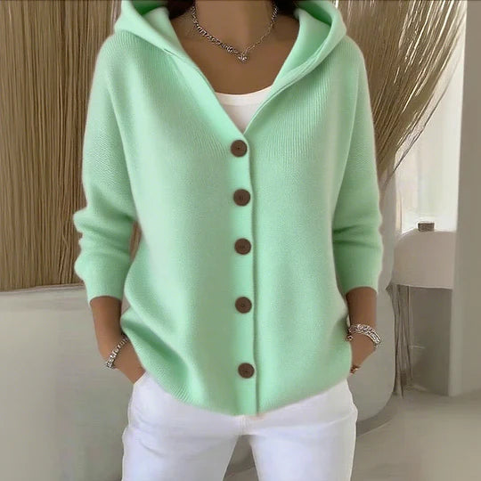 Claire | Cozy Knit Hooded Cardigan