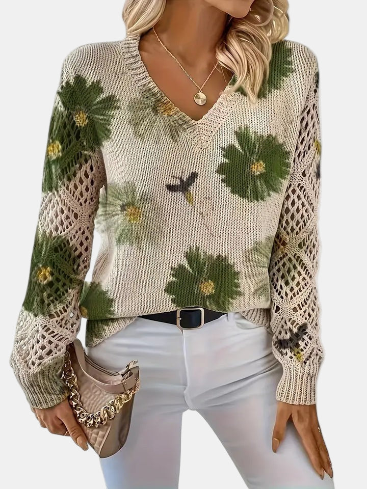 Amelie – Elegant Floral Cardigan for Women