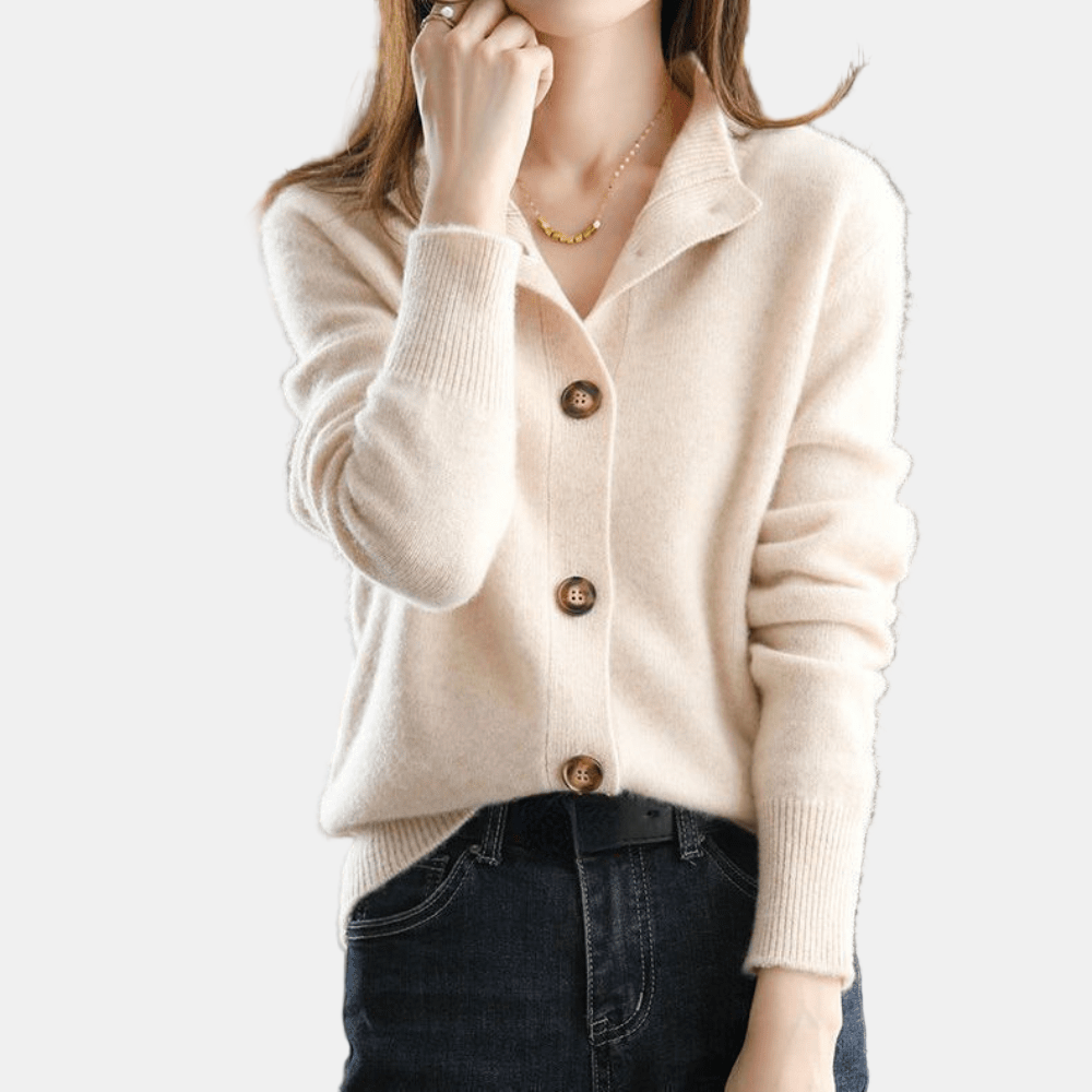 Fioranne | Luxurious Knit Cardigan

Rewritten Title: Fioranne | Premium Knit Cardigan – Elegant & Cozy

Translated to Canadian English: Fioranne | Premium Knit Cardigan – Elegant & Cozy