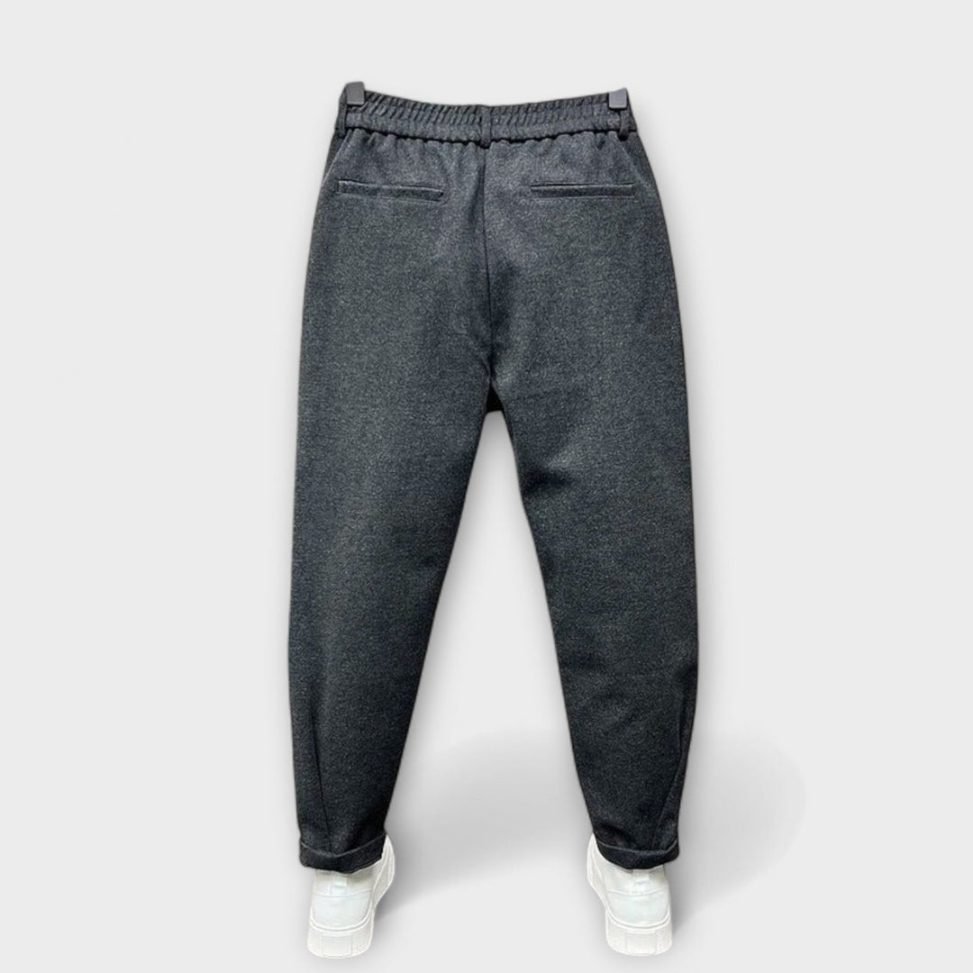 Luca | Sophisticated Mélange Trousers