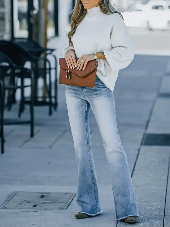 Jessica's Stylish Bootcut Jeans – Elegant & Comfortable