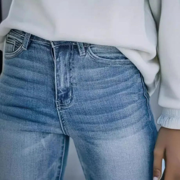 Jessica's Stylish Bootcut Jeans – Elegant & Comfortable