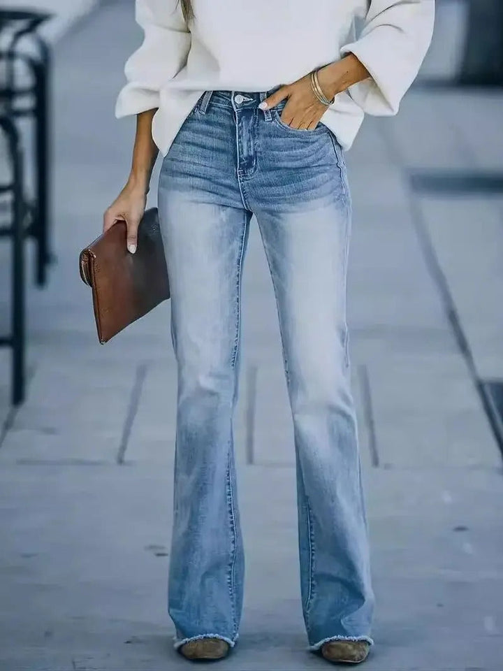 Jessica's Stylish Bootcut Jeans – Elegant & Comfortable