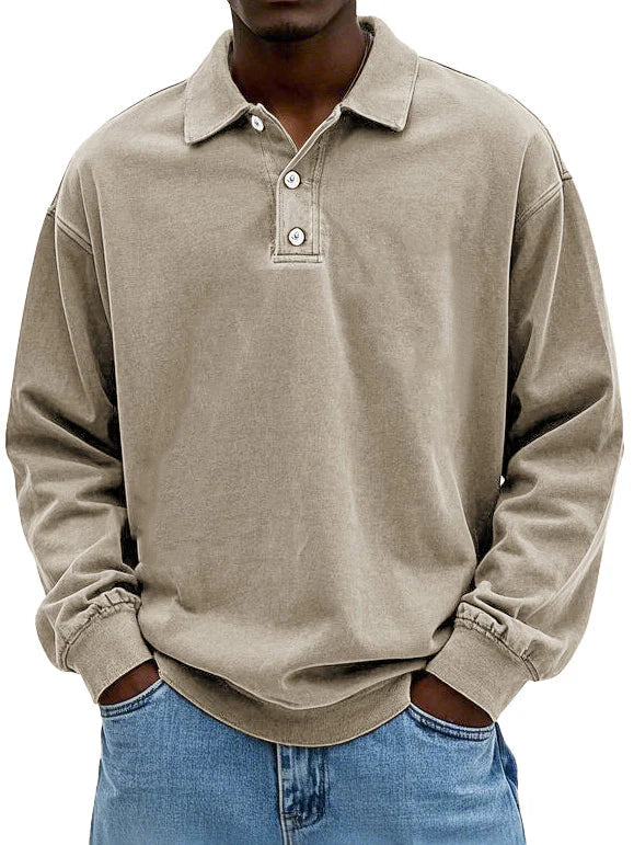 Daniel | Vintage Long Sleeve Polo